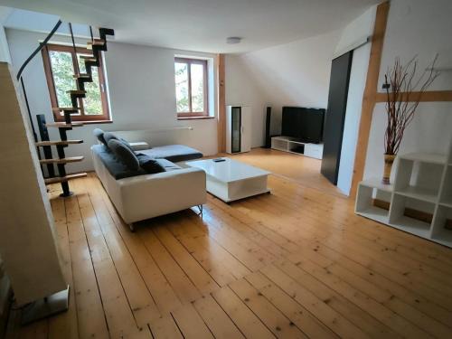 Liberec Apartment | Spacious duplex apartment with fireplace by the Nisa River