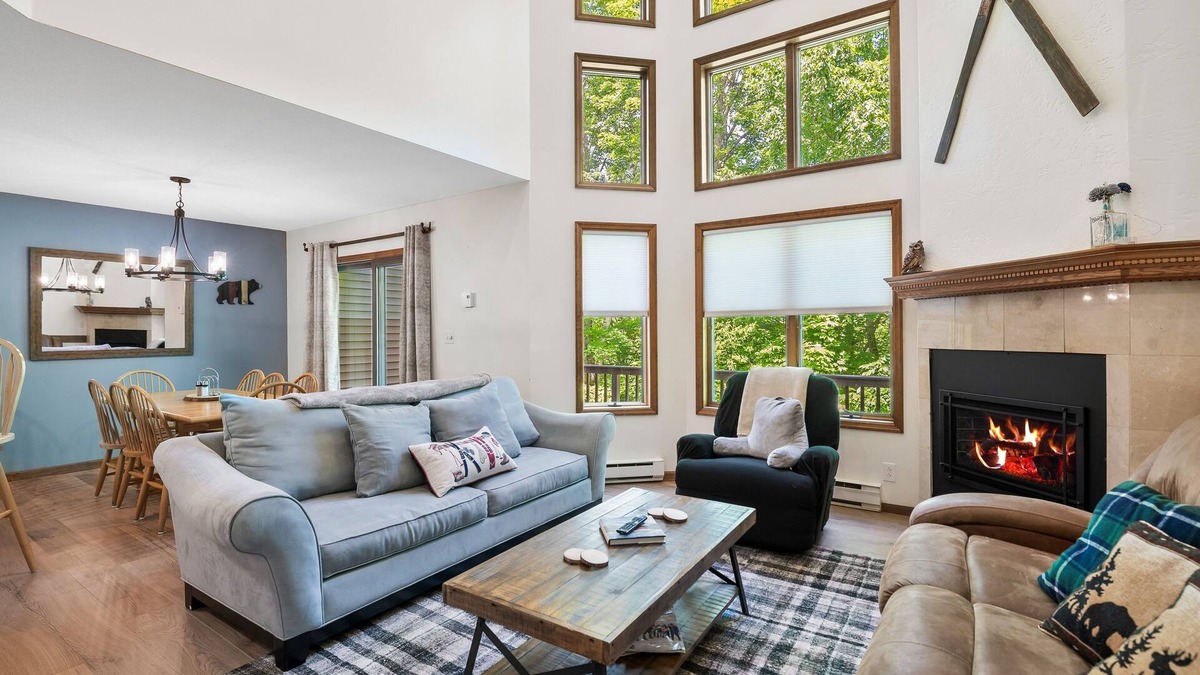 North Creek House | Spacious end unit townhome w/gas fireplace, deck & grill- minutes to ski lifts