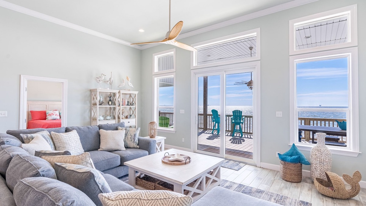 Dauphin Island House | Spacious Gulf front home w/spectacular sunrise & sunset views