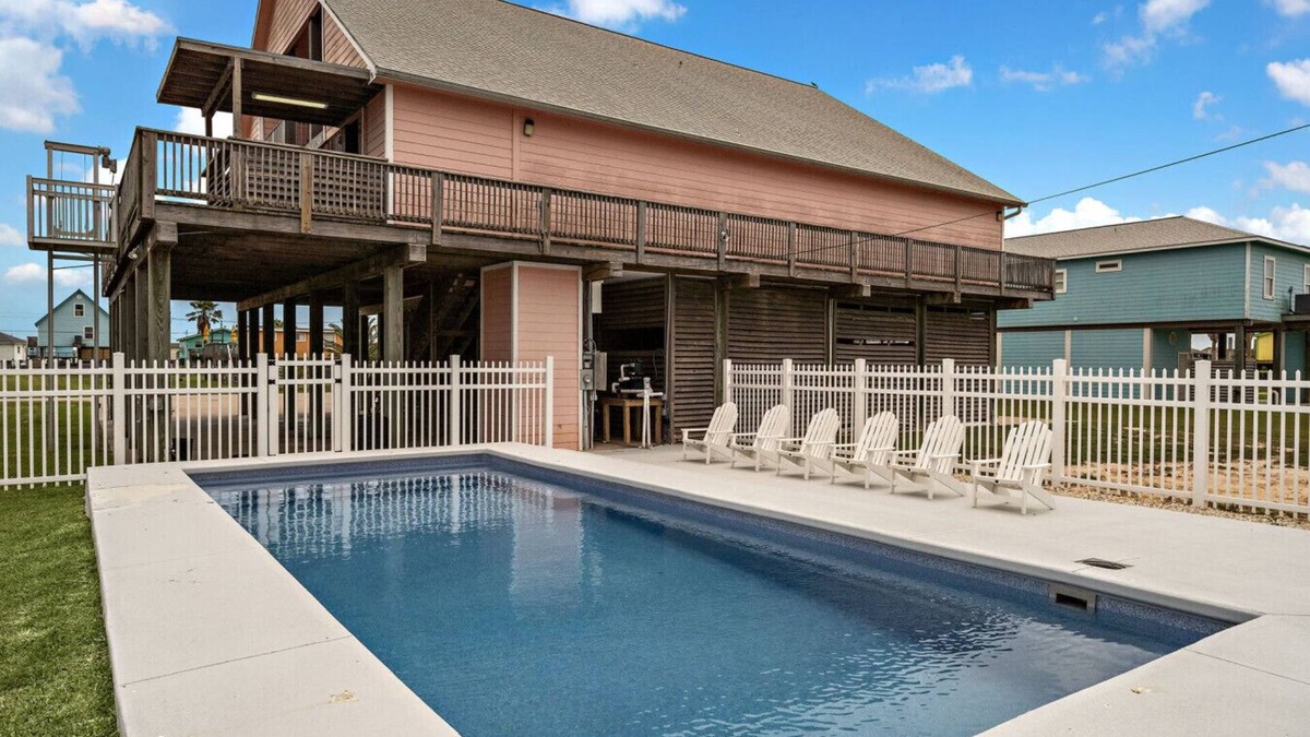 Surfside Beach House | Spacious Home with Game Room, Deck & Bunk Room