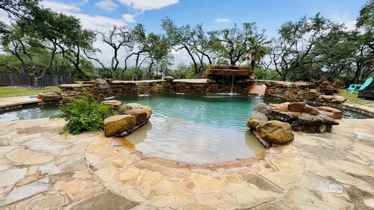 West Oak Hill House | Spacious Home with Casita: Resort-Style Pool, Gazebo, 2 Full Kitchens, 2 acres