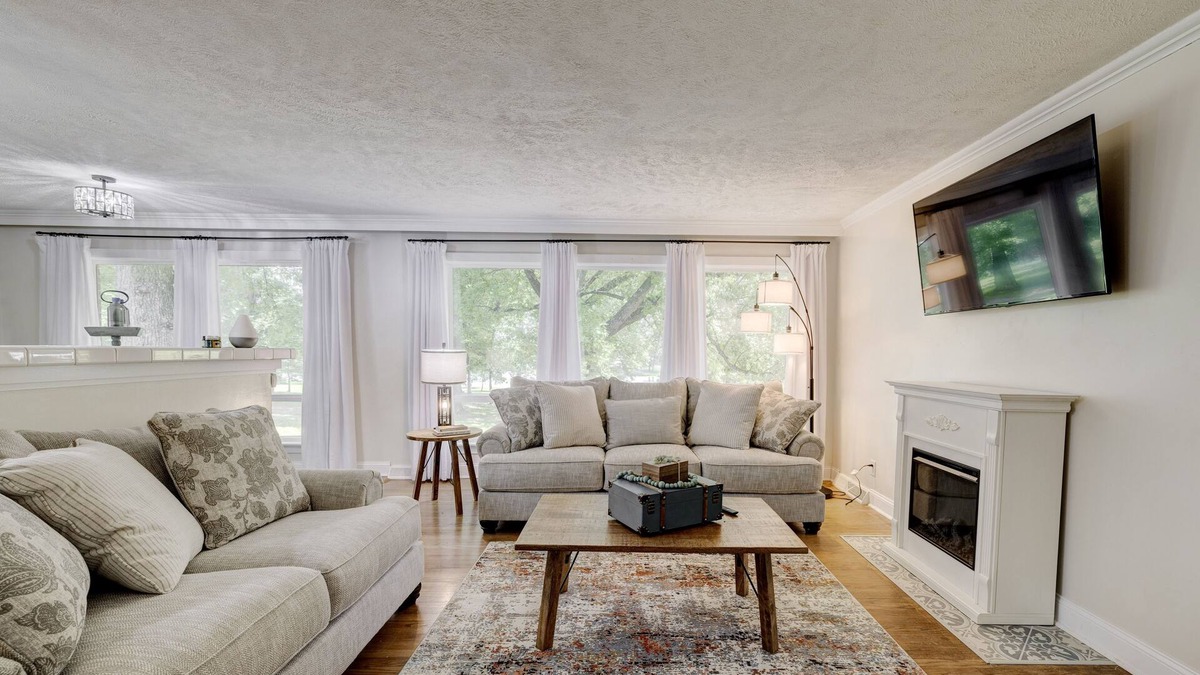 Madisonville House | Spacious home with basement. City park steps away. Cleaning fee included.