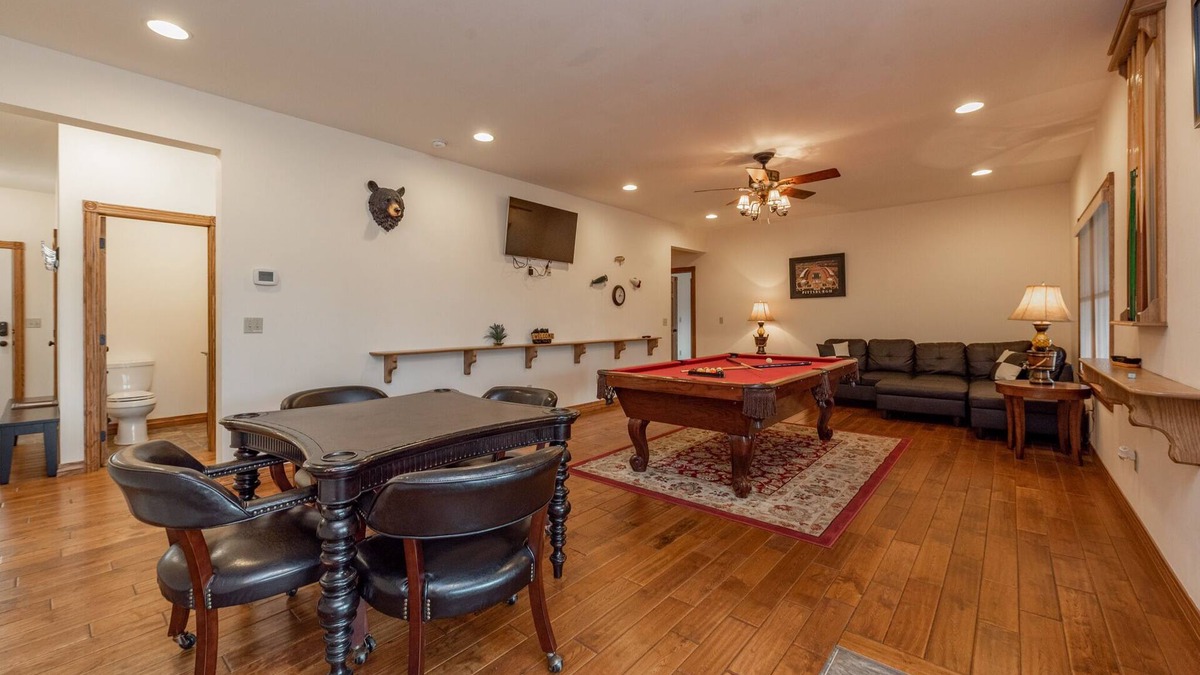 Oakland House | Spacious Lake Escape w/Game Room & Views