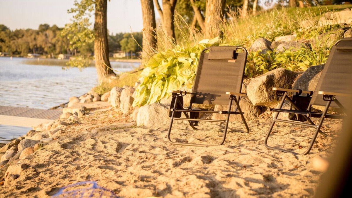Alexandria Cabin | Spacious Lakefront Cabin w/Private Beach/Dock, Arcade, Game Room
