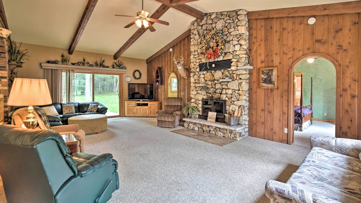 LaPorte House | Spacious Lakefront Home w/Patio & Boat Dock!