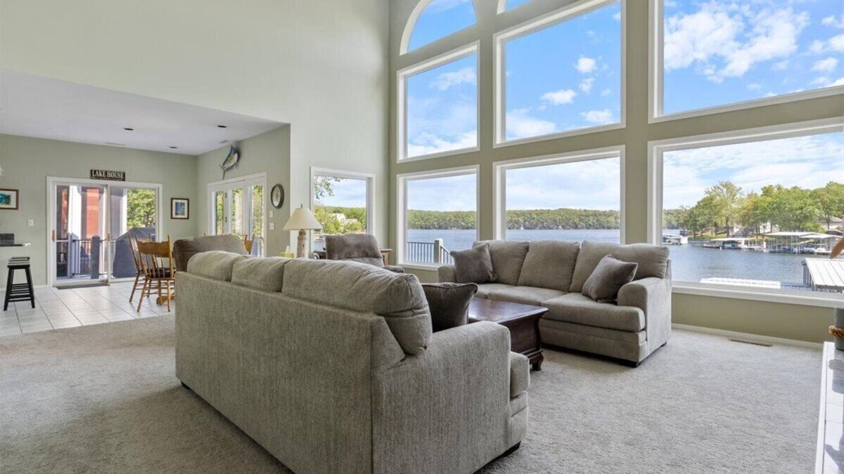 Osage Beach House | Spacious Lakefront Home-Views, Dock & Close to Margaritaville!