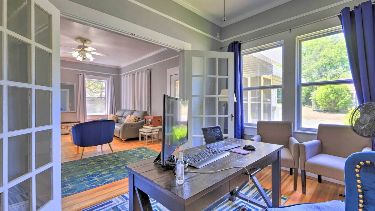 Lanett Cottage | Spacious Lanett Haven w/Sunroom + Large Deck