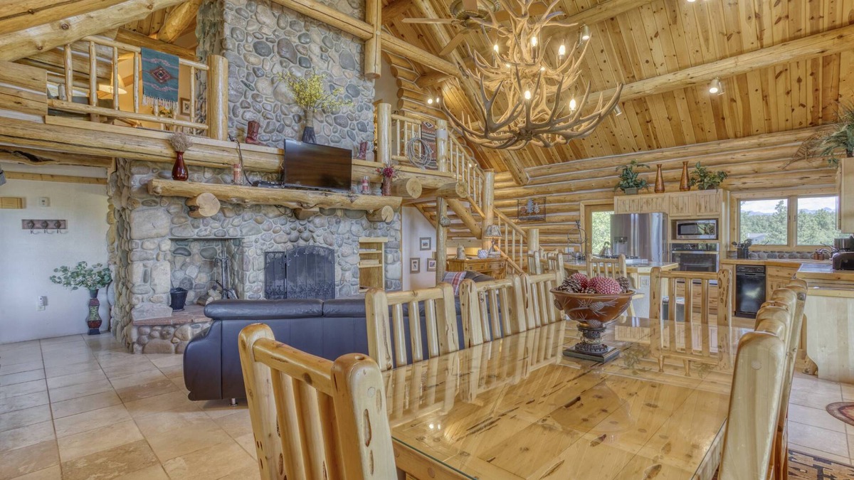 Pagosa Meadows IV House | Spacious Log Lodge w/Hot Tub, Game Room, Mtn Views, Wraparound Deck, 5 Acres, Near Pagosa Springs!