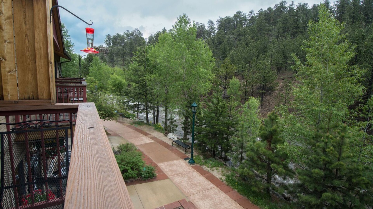 Estes Park Condo | Spacious Luxury Downtown Riverfront Loft Condo. License #6027