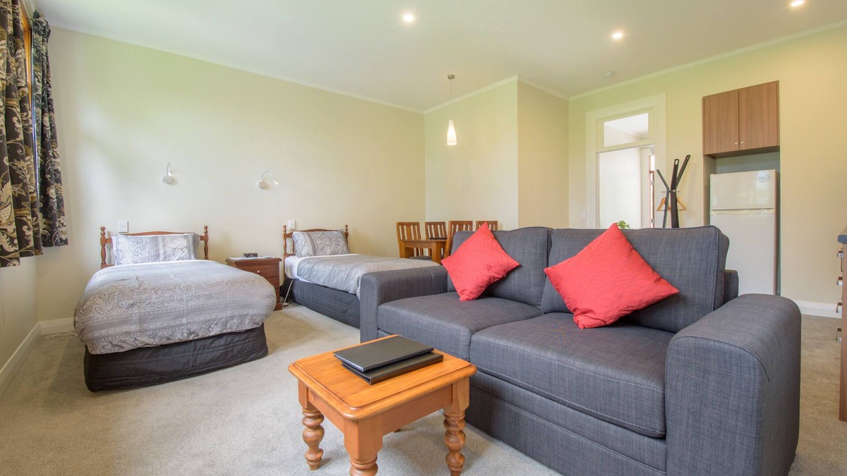 Speargrass Flat Apartment | Spacious, Modern Studio Apartment below Coronet Peak