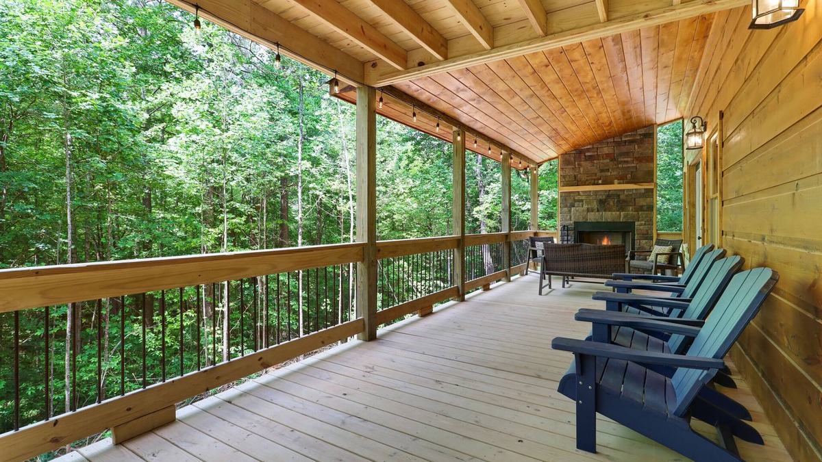 Blue Ridge Cabin | Spacious, New Cabin! New Hot Tub, Fire Pit, and Game Room! Dog-Friendly!
