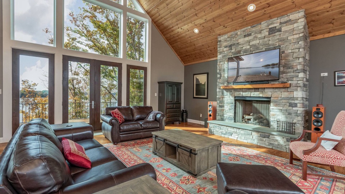 Bracey House | Spacious new home on main lake with stunning views and convenient location
