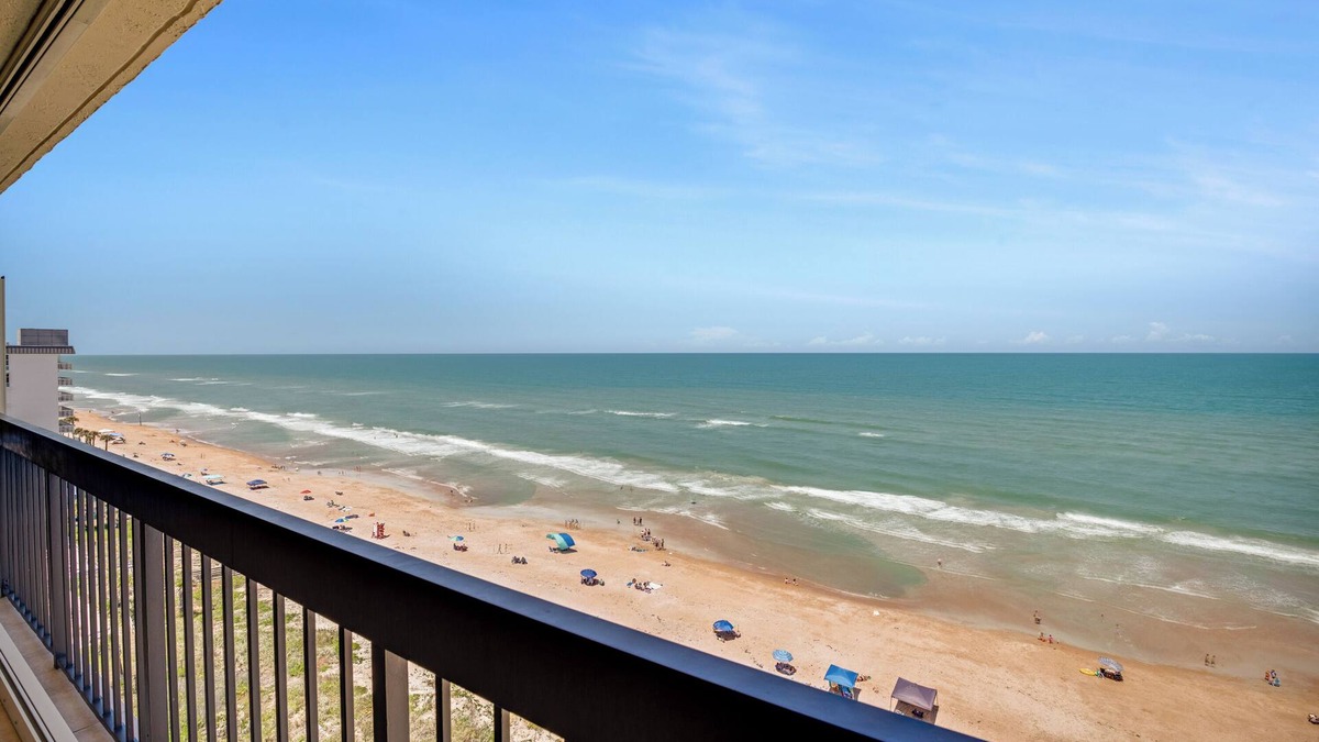 Volusia County Condo | SPACIOUS OCEANFRONT CONDO WITH SPECTACULAR VIEWS ON A NO-DRIVE BEACH