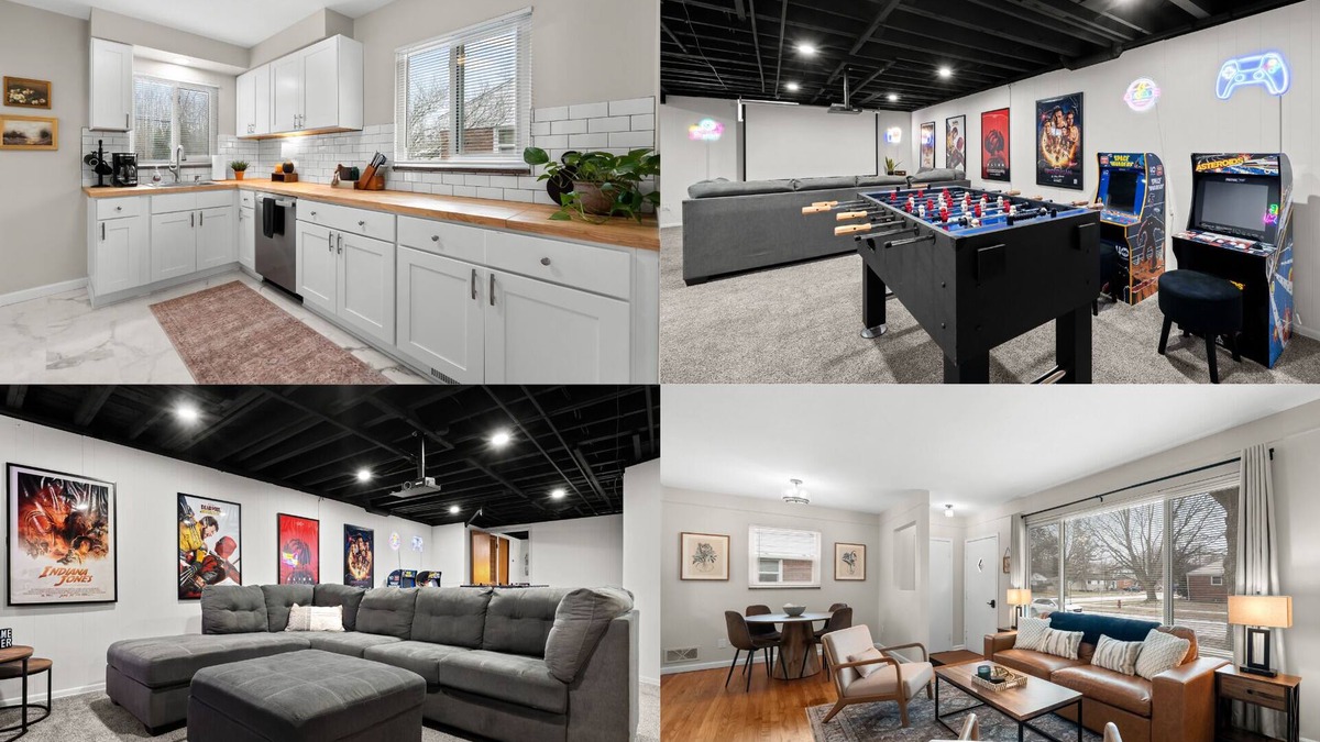 Livonia House | Spacious Pet Friendly Home With Theater/Game Room