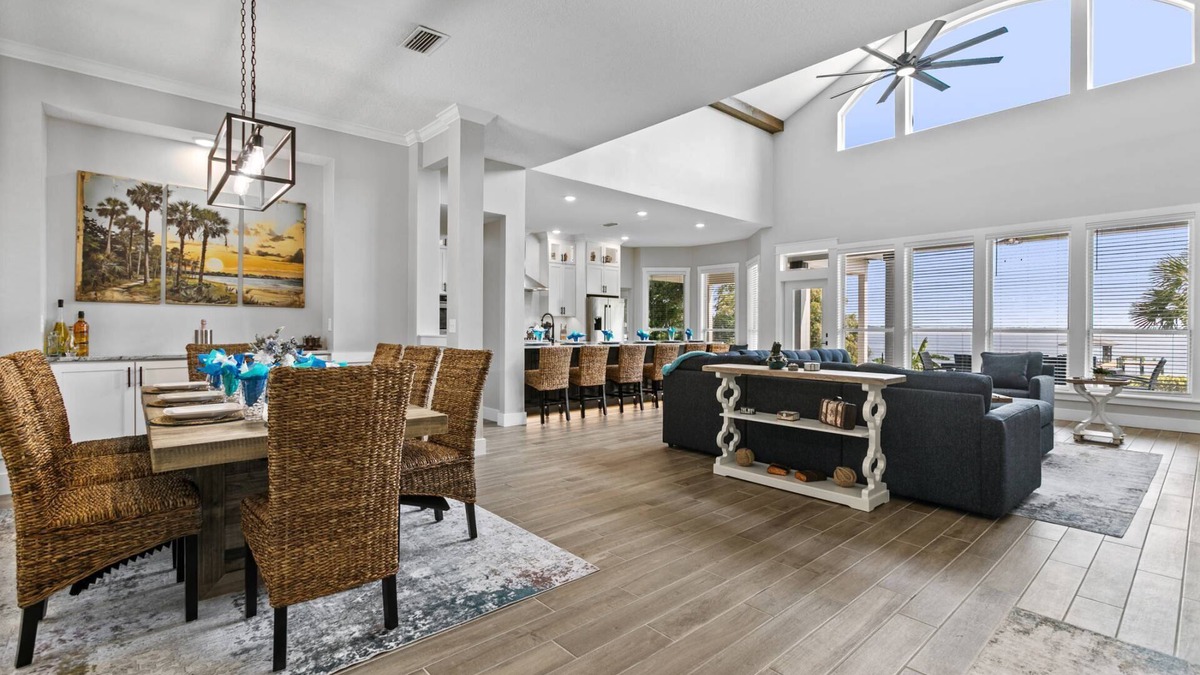 Green Cove Springs House | Spacious riverfront home perfect for larger families, featuring stunning river views, private dock
