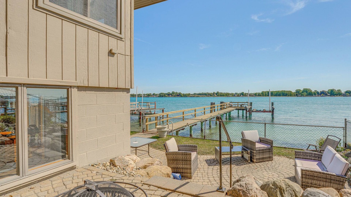 St. Clair House | Spacious Riverfront Home w/Dock in St Clair!