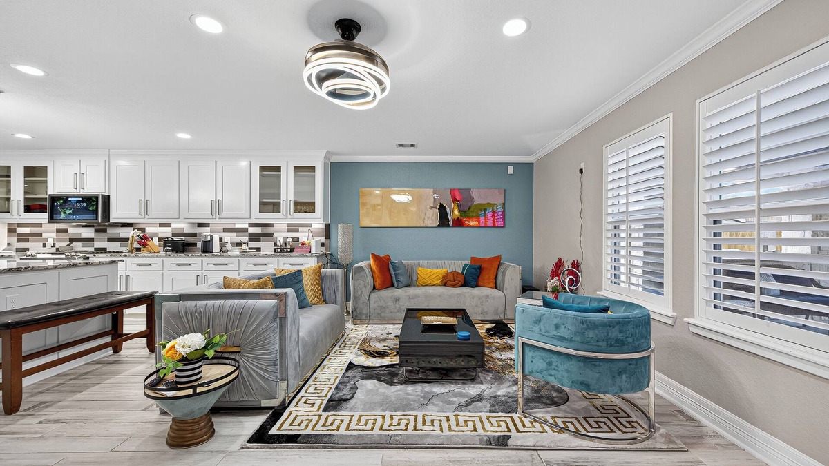 Rosenberg House | Spacious Rosenberg Smart Home w/Game Room, Patio & Master Suite