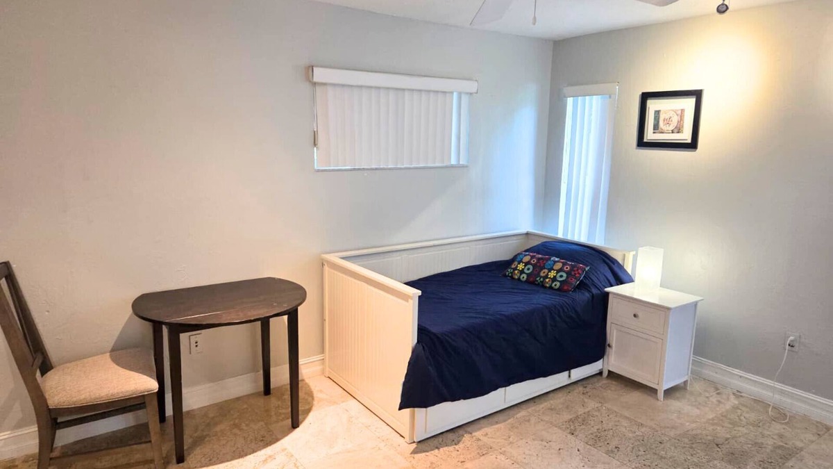 Ludlam Apartment | Spacious studio with private patio - perfect for traveling professionals!