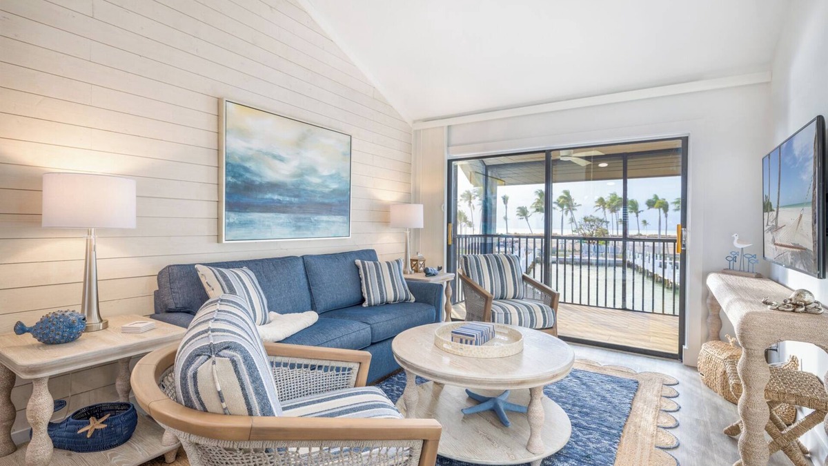 Captiva Apartment | Spacious Two Bedroom Marina Villa w/Stunning Harbor Views & Private Balcony