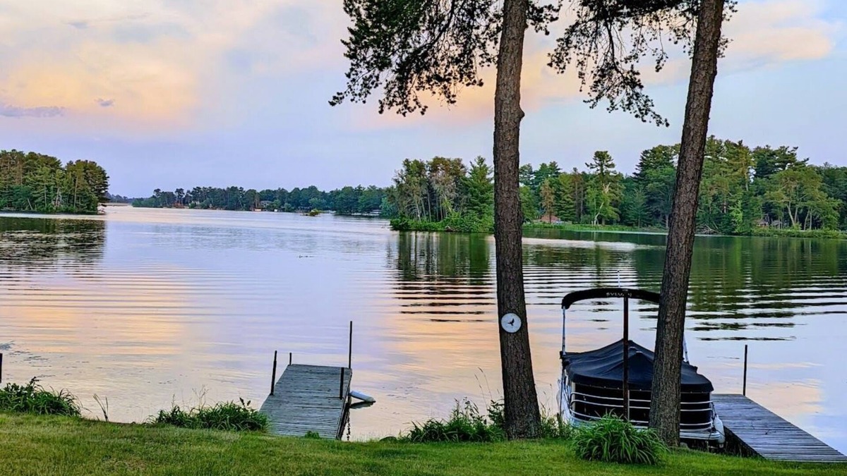 Chetek House | Spacious Waterfront with large deck, 2 Docks and Bar/game room