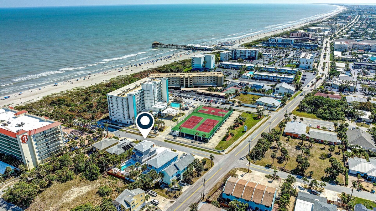 Port Canaveral House | Spectacular 3-story ocean-view beach house with full-size pool & firepit