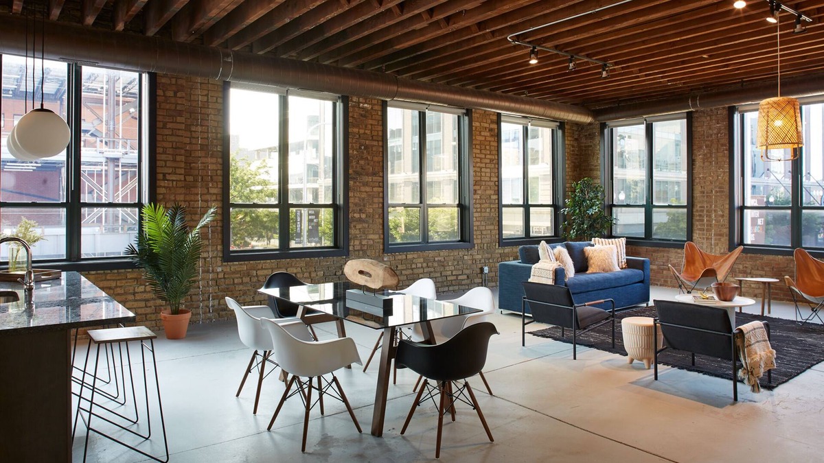 West Loop Apartment | Spectacular Corner 3BR Loft In Fulton Market | Featured In Architectural Digest