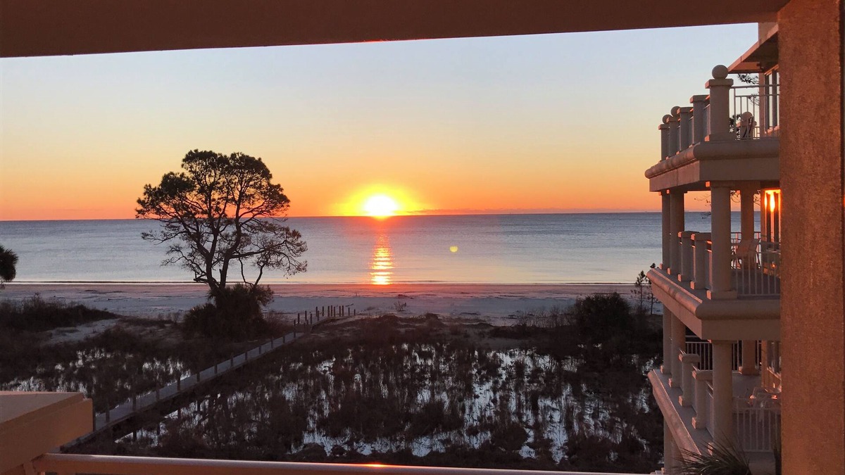 Daufuskie Island Villa | Spectacular ocean view from the wrap around balcony. n