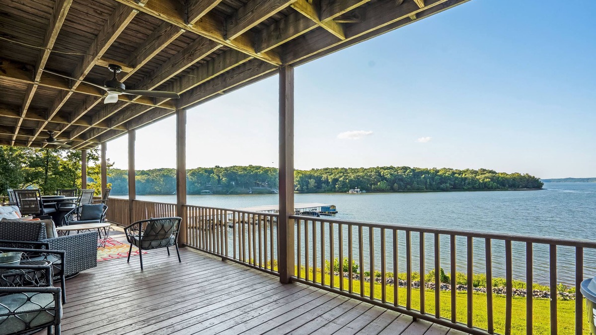 Almo Condo | Spectacular Views from this 2 Bedroom, 2 Bath Lakefront Condo 4a, full covered deck
