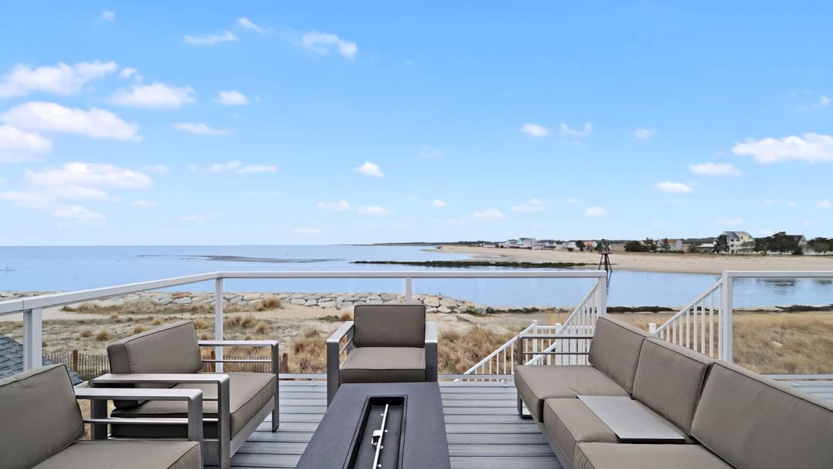 Bowers Beach House | Spectacular Views New Waterfront Home, steps to the sand, in a sleepy beach town
