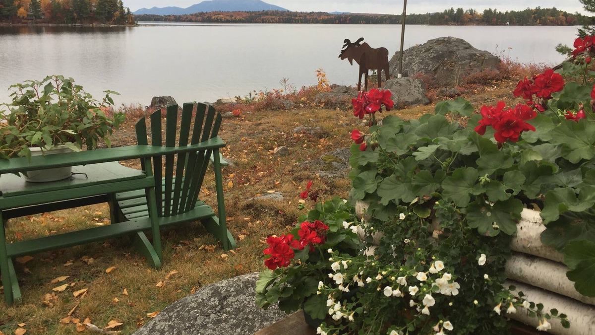 Millinocket Cottage | Spectacular Waterfront, Mountain view, Private Maine Cabin