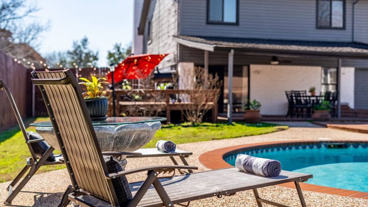 Plano House | Splash & Play Pool House: Gameroom, Firepit, Grill