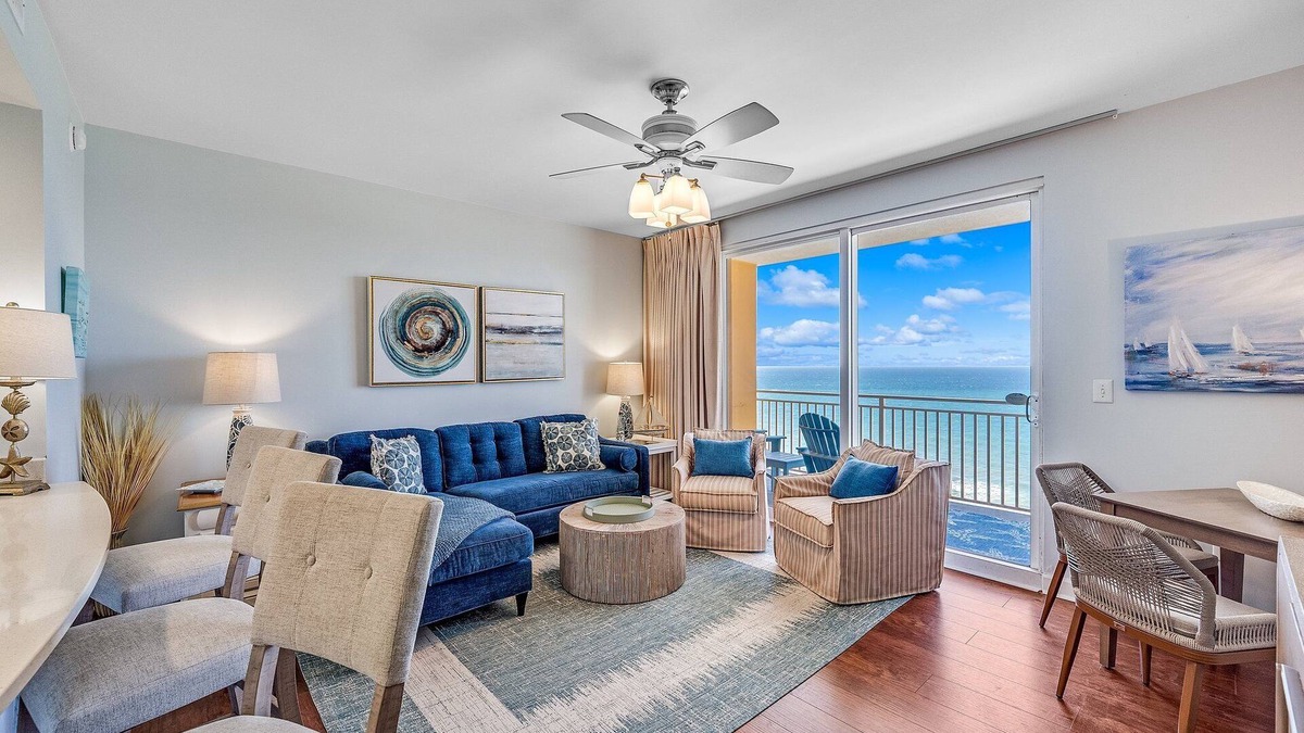 West Panama City Beach Condo | Splash Resort, Gulf Front with on-site Water Park and Lazy River Pool