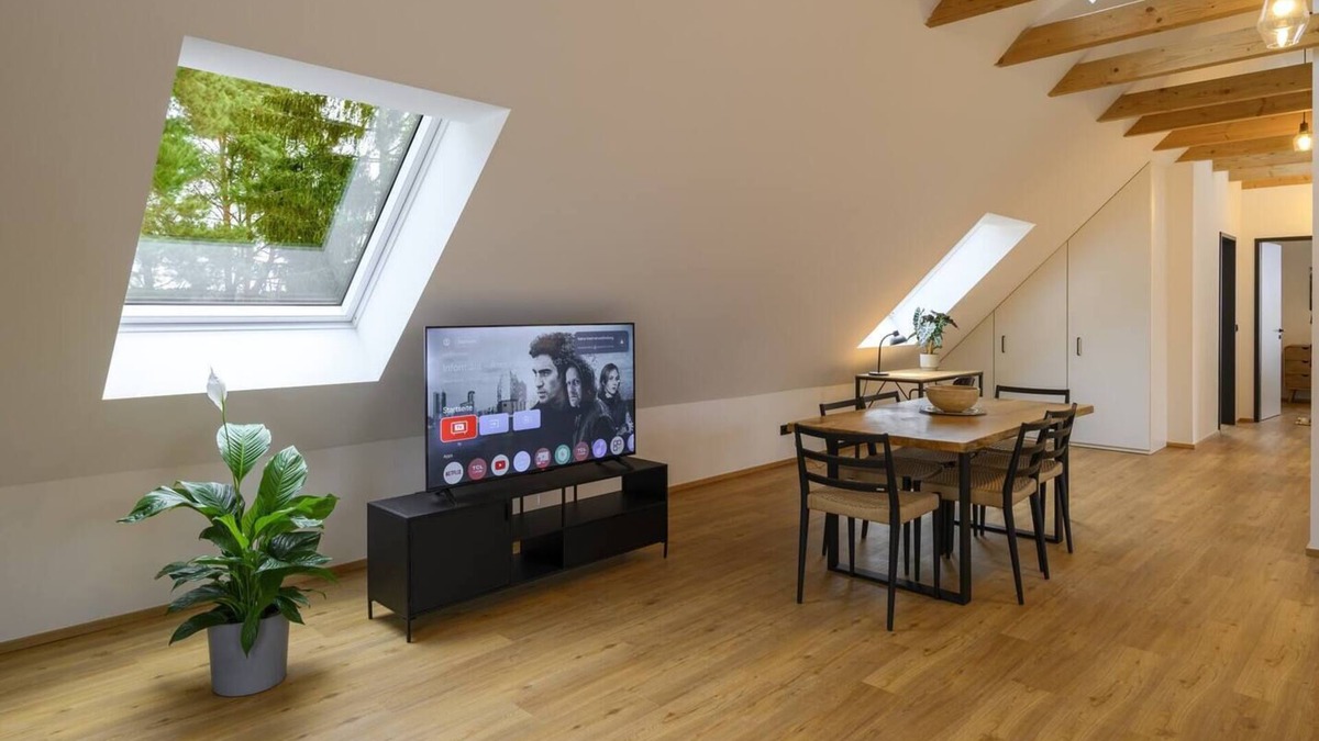 Neu Lubbenau Apartment | Spreewald courtyard - Spree view with roof terrace