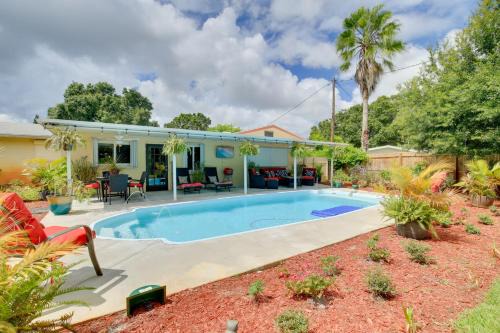 Disston Heights House | St Petersburg Home with Tropical Yard and Pool!