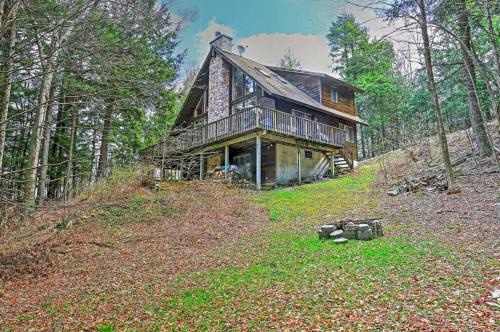 Stamford House | Stamford Lakefront Home with Dock and Wraparound Deck!