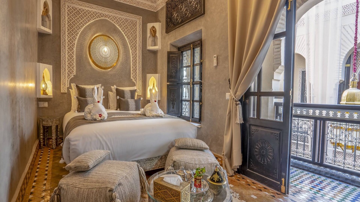 Kasbah House | Standard double room with patio view