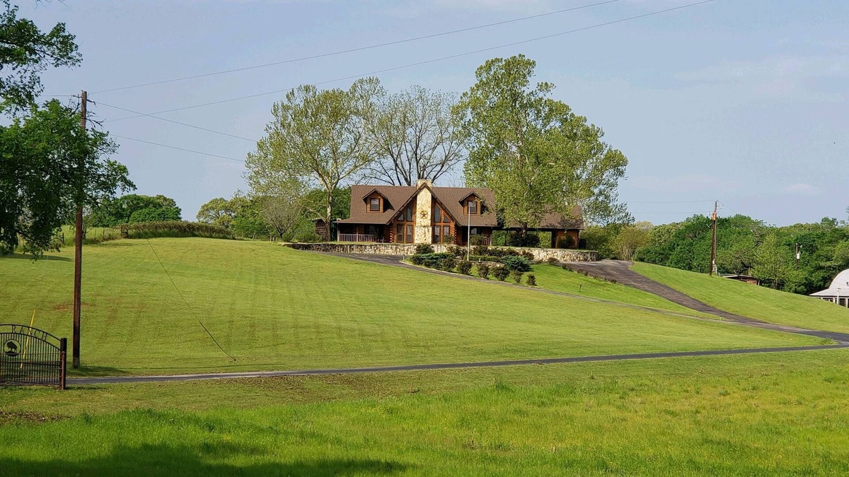 Buffalo Other | Stately Loghouse w/Private Hot Tub, and Fishing Pond on 90 Acre Ranch