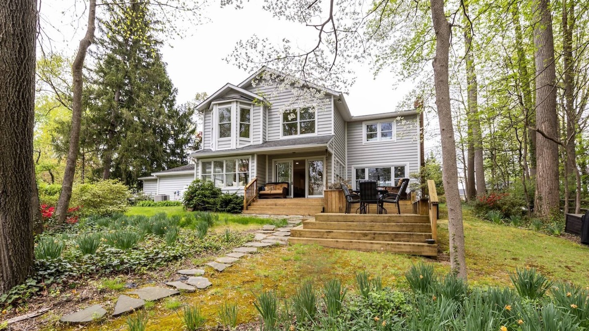 Crownsville House | Stay at Luxury Waterfront Home on Deep Water with Private Pier and Gourmet Kitchen Mins to Annapolis