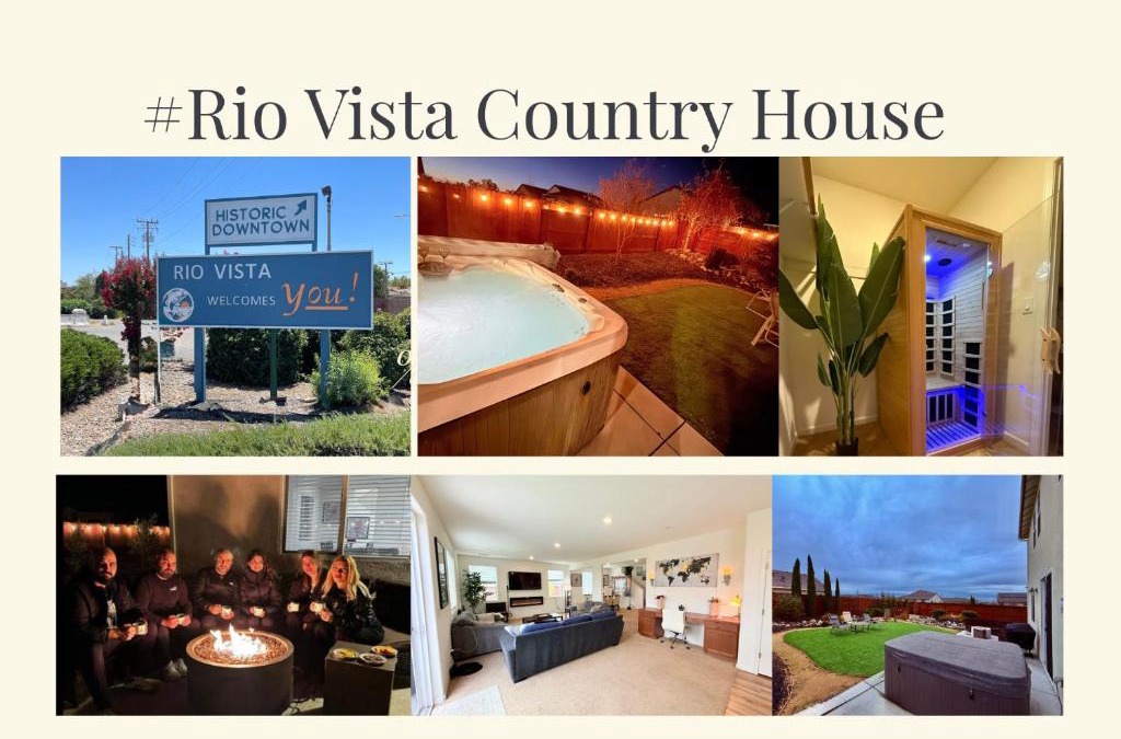 Rio Vista Villa | #stayRioVista -Country Club House with Hot Tub-Sauna-Firepit-Garden-Games