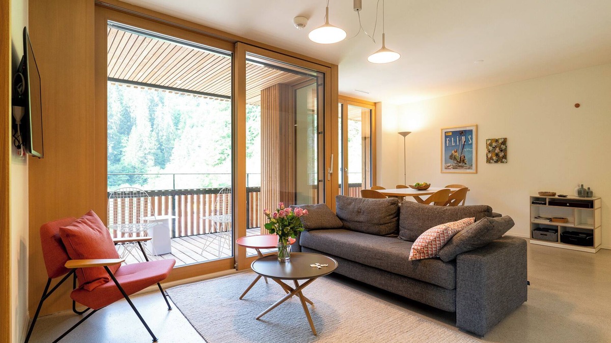 Flims Apartment | Stenna Selva - bright and modern 3.5 room apartment for 4 people, approx. 58m2.
