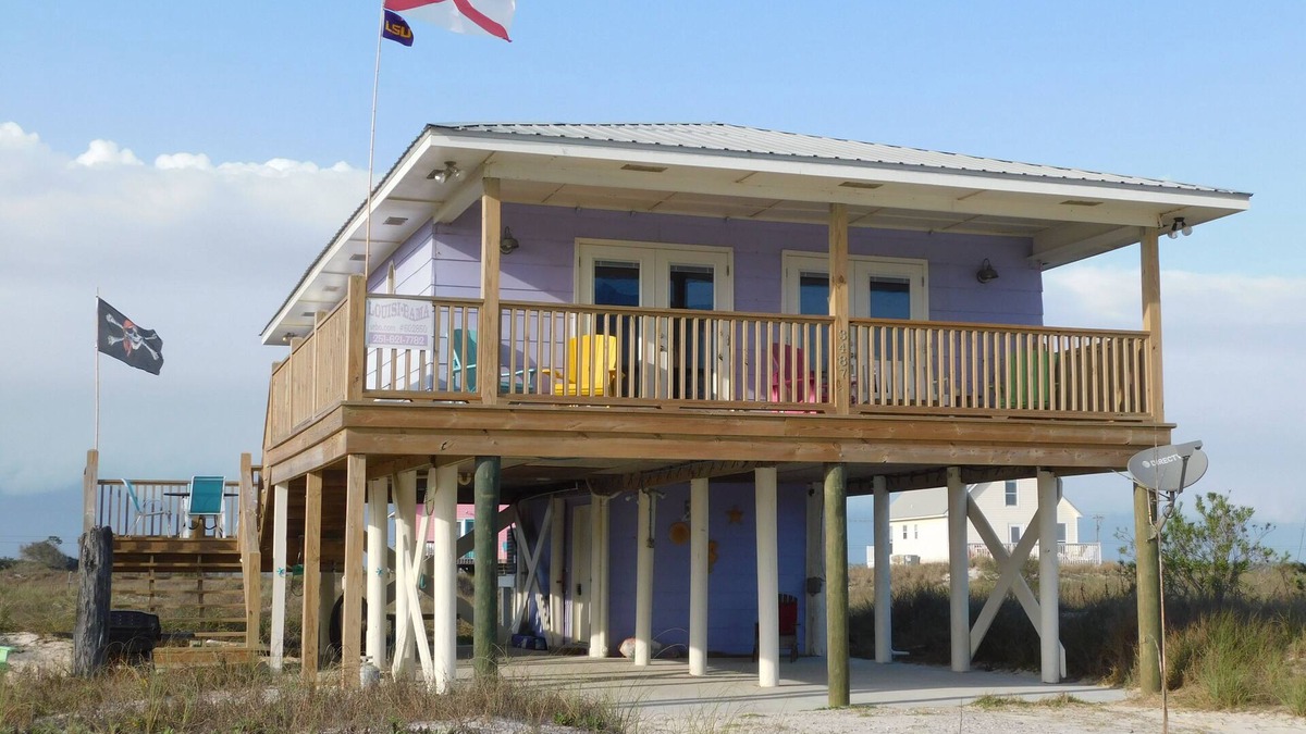 Fort Morgan House | Steps Away from Sugar White Sand from this 2 bedroom/2 bath Family Beach Home
