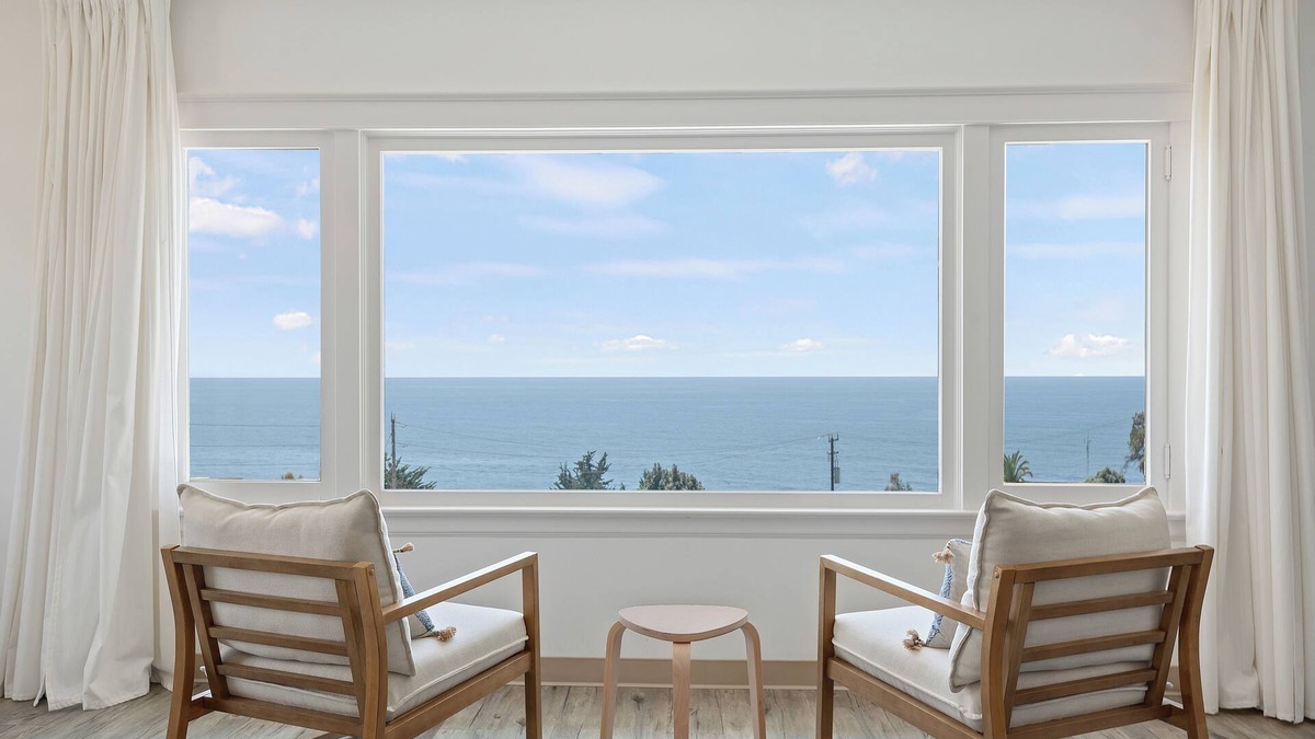 Summerland House | Steps to Beach and Town! Ocean Views! Space for 7!
