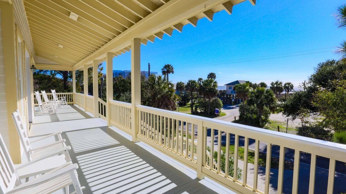 Folly Beach House | Steps to Beach. Relax in Dog Friendly Ocean View Home, 2 Master Suites & Porch