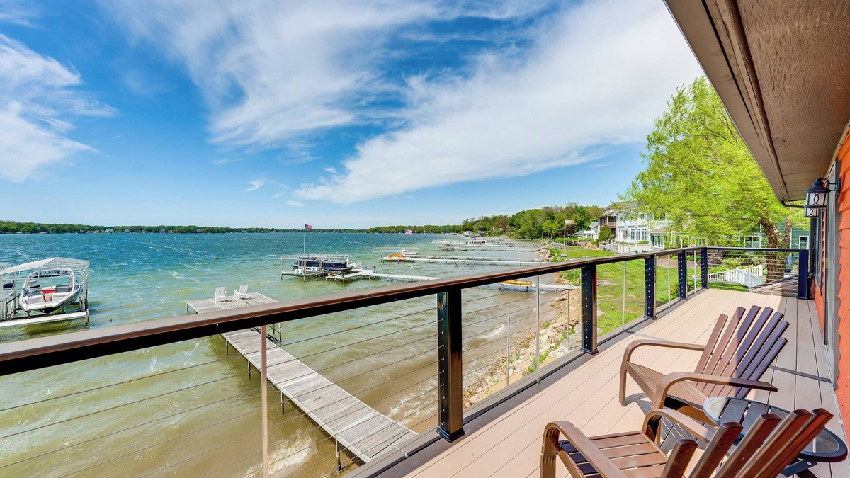 Powers Lake House | Steps to Powers Lake: Wisconsin Family Home