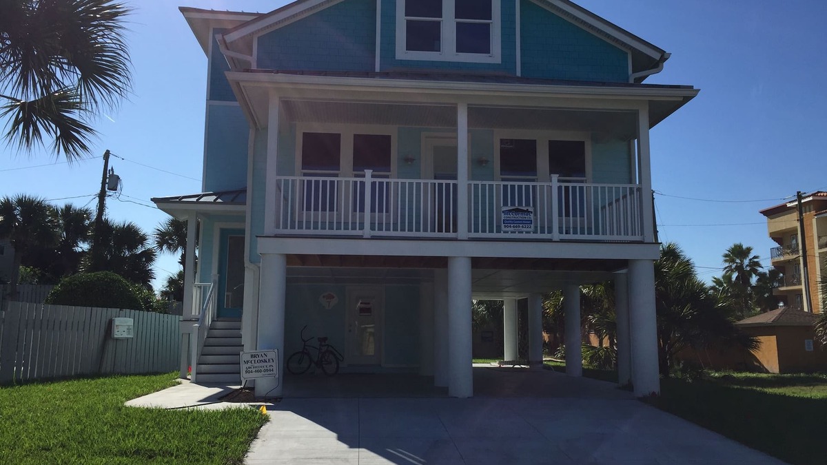 St. Augustine Beach House | Steps to the non-driving section of the beach!