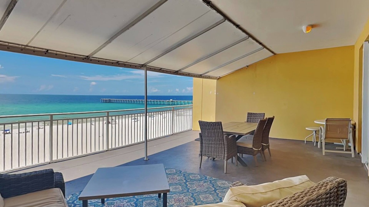 Panama City Beach Condo | Sterling Reef #106 | Sweeping Gulf View + Resort Amenities