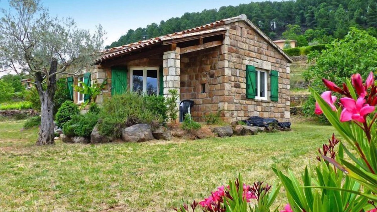 Chambonas House | Stone cottage with shared pool, Chambonas