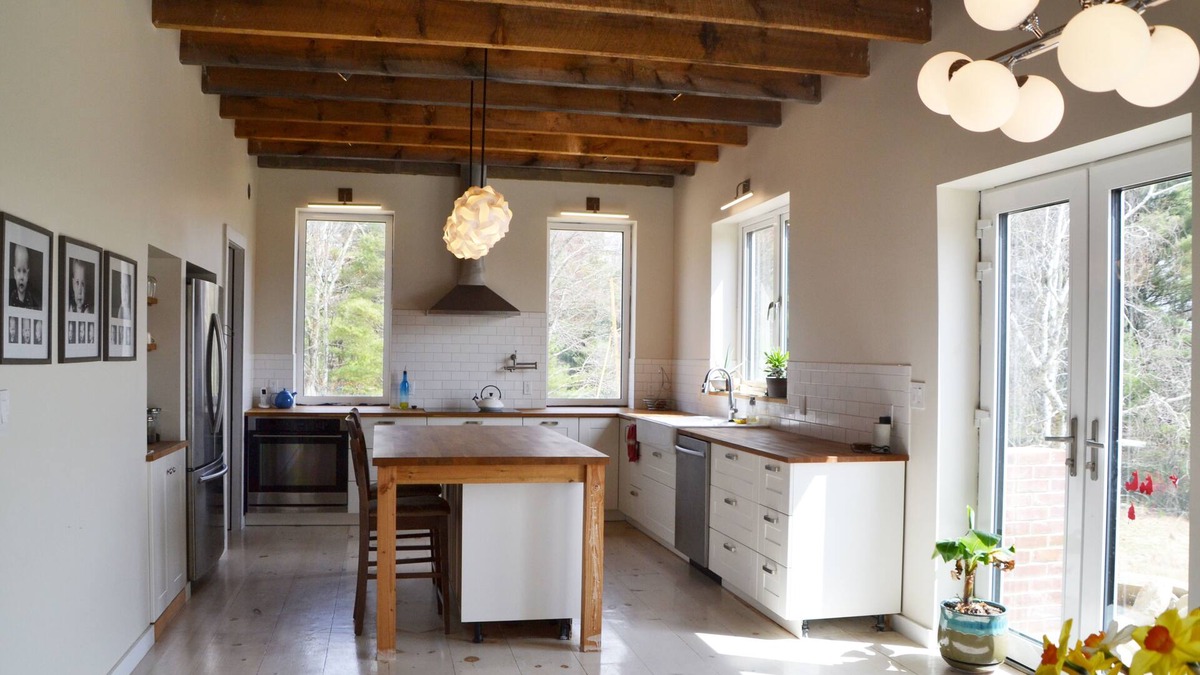 Sparrow Bush House | Stone Eco House on 120 acres with a pond, meadows, brook, and hiking trails.