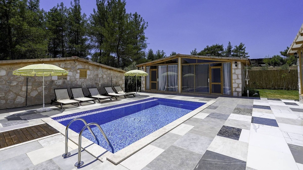 Kas House | Stone Flat w Pool and Garden in Kas