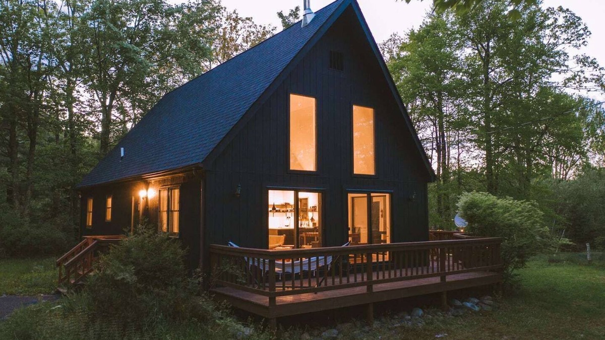 Kerhonkson House | Stony Kill Cabin: A-Frame Kerhonkson Getaway with Modern Kitchen & Firepit